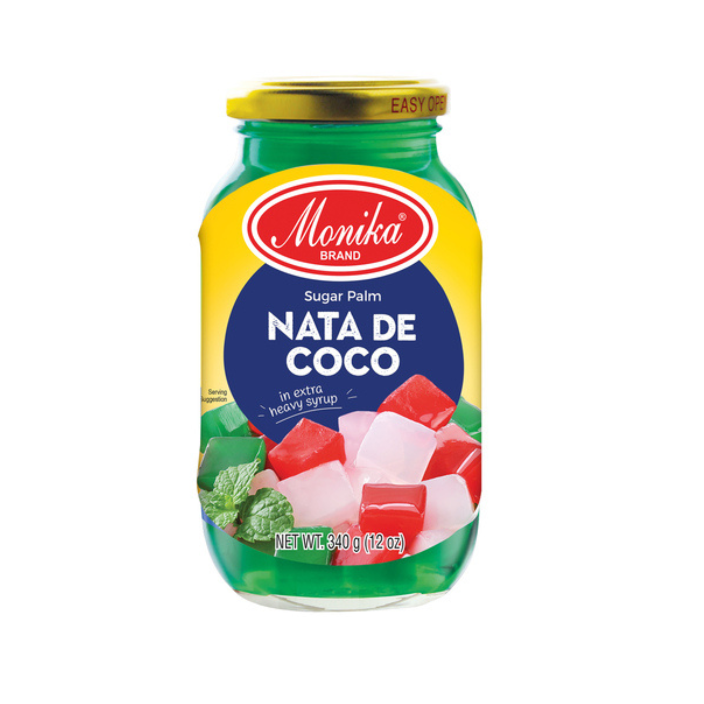 Monika Nata de Coco in Syrup (Green) – 340g