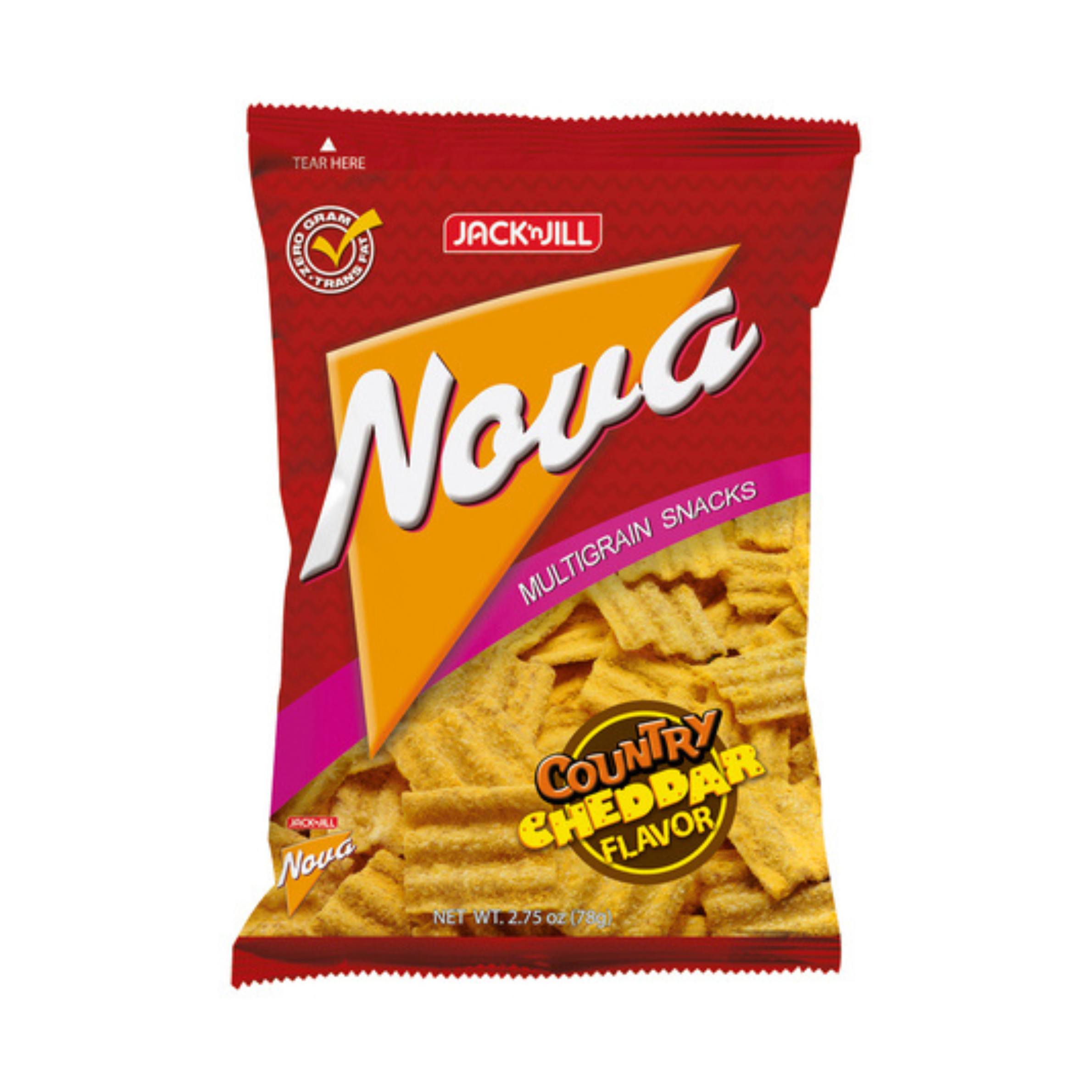 Jack 'n Jill Nova Country Cheddar 78g  Multigrain Snack Philippines