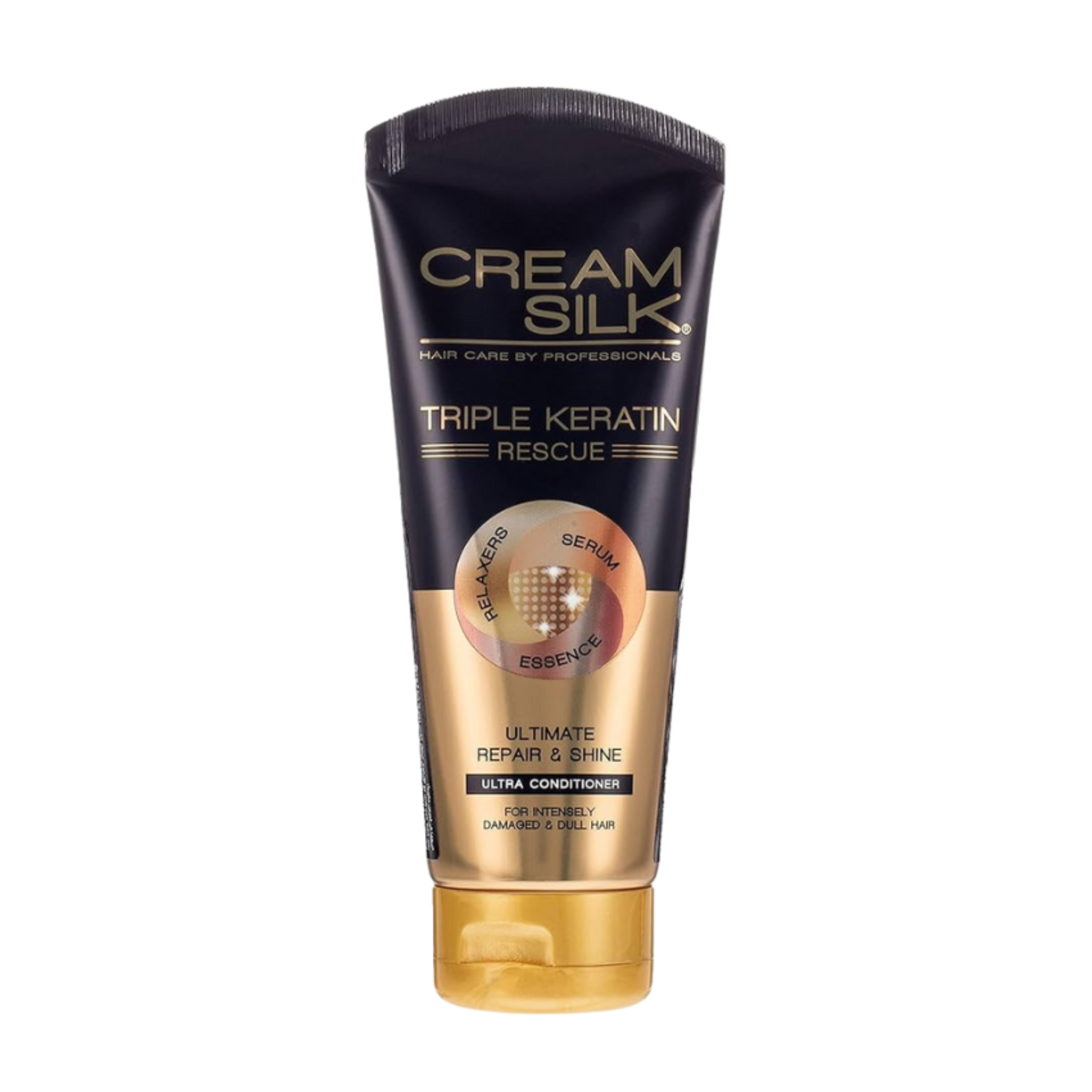 Cream Silk Triple Keratin Rescue Ultimate Repair & Shine 170ml (Gold)