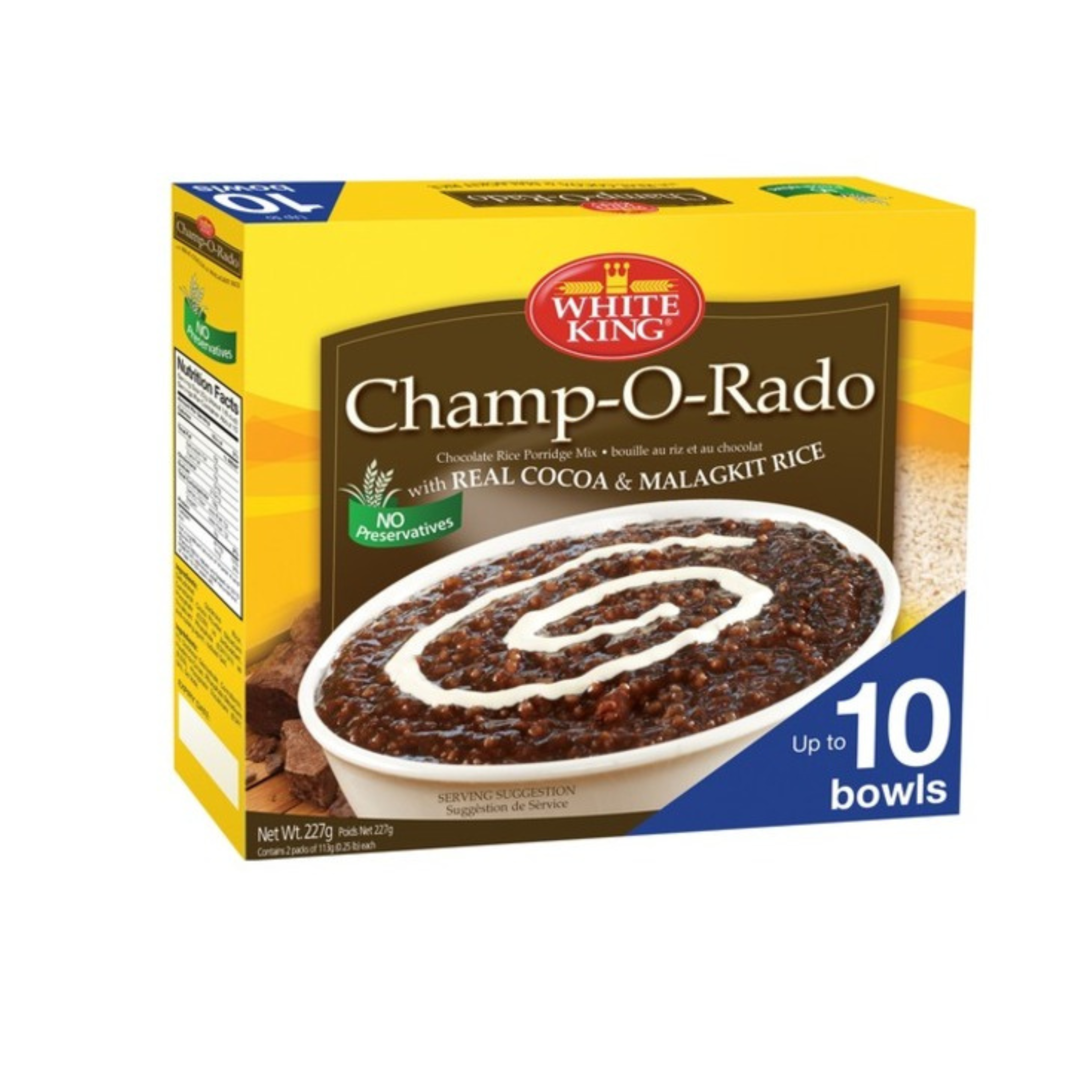 White King Champ-O-Rado Authentic Filipino Chocolate Rice Porridge Mix