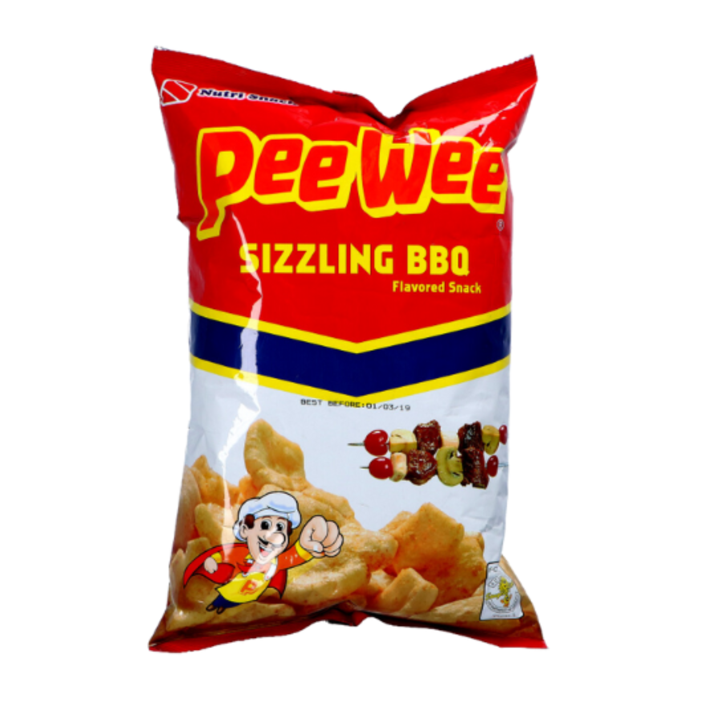 Pee Wee Sizzling BBQ Flavor Corn Snack – 95g