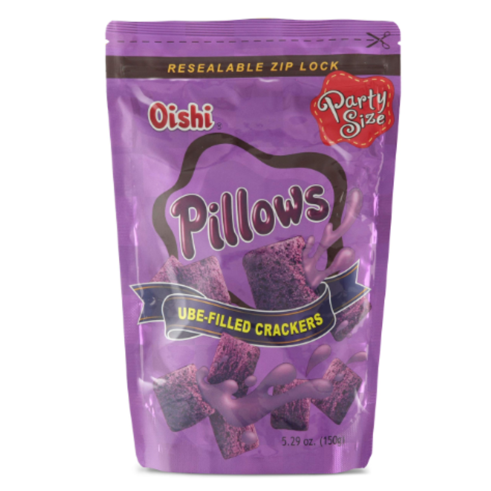 Oishi Pillows Ube Crackers