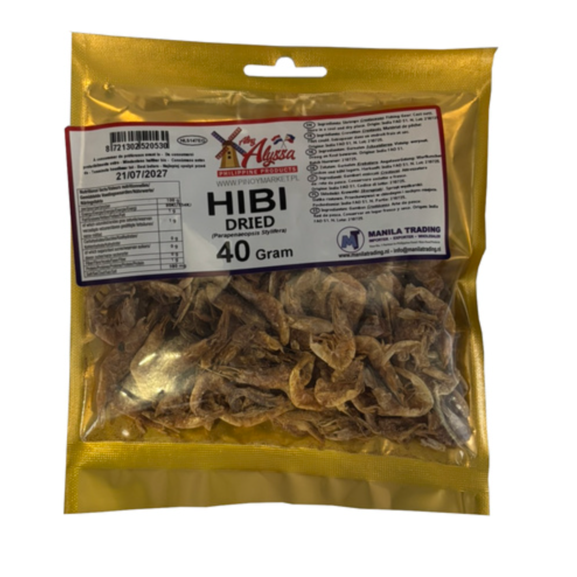 Dried Hibi (Small Dried Shrimp) Dried Fish